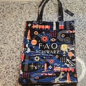FAO Schwarz "Wonder of Toys" Patent Tote Bag